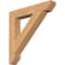 Ekena Millwork Traditional Slat Smooth Bracket, Western Red Cedar, 5 1/2"W x 36"D x 36"H BKT06X36X36TRA06SWR - alternate 1